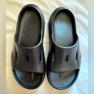 Hoka Black Slide Sandals